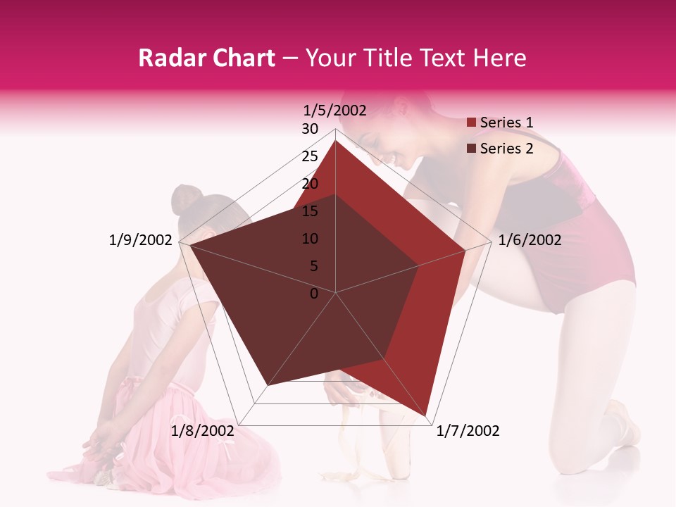 Young Female Ballet Dancer Showing A Young Dancer How To Tie A Ballet Pointe Shoe Against A White Background. Not Isolated PowerPoint Template