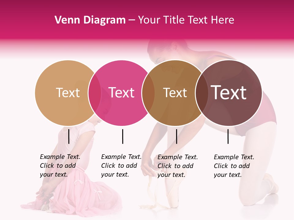 Young Female Ballet Dancer Showing A Young Dancer How To Tie A Ballet Pointe Shoe Against A White Background. Not Isolated PowerPoint Template