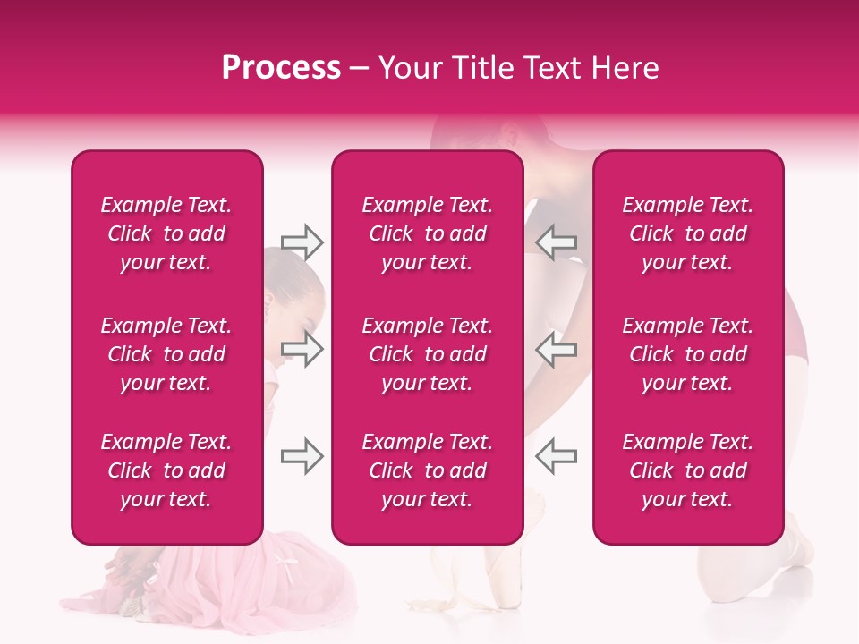 Young Female Ballet Dancer Showing A Young Dancer How To Tie A Ballet Pointe Shoe Against A White Background. Not Isolated PowerPoint Template