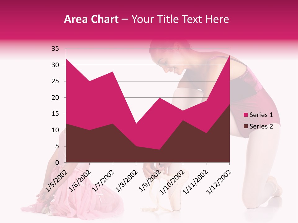 Young Female Ballet Dancer Showing A Young Dancer How To Tie A Ballet Pointe Shoe Against A White Background. Not Isolated PowerPoint Template