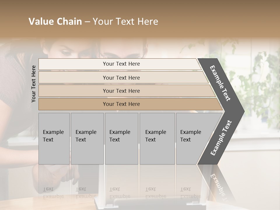 A Happy Couple Holding A Credit Card Shopping Online PowerPoint Template