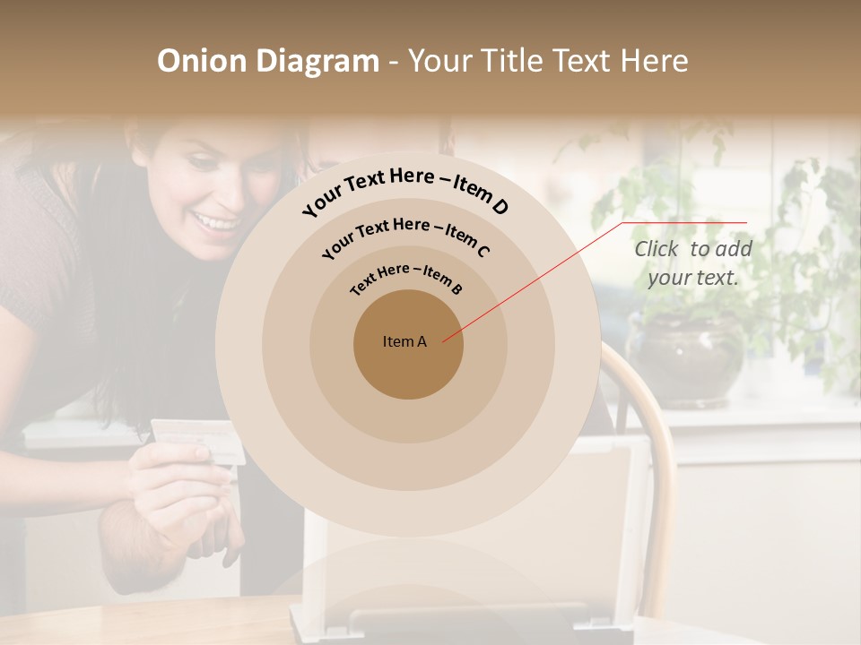 A Happy Couple Holding A Credit Card Shopping Online PowerPoint Template