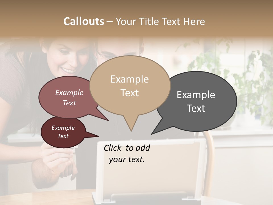 A Happy Couple Holding A Credit Card Shopping Online PowerPoint Template