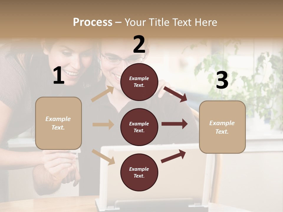 A Happy Couple Holding A Credit Card Shopping Online PowerPoint Template