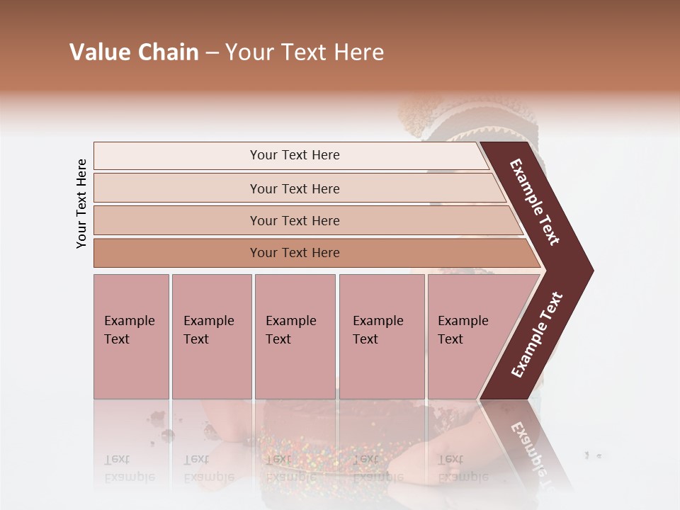 Baby Boy With Hat And Cake PowerPoint Template