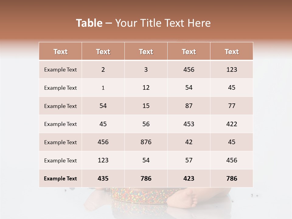 Baby Boy With Hat And Cake PowerPoint Template