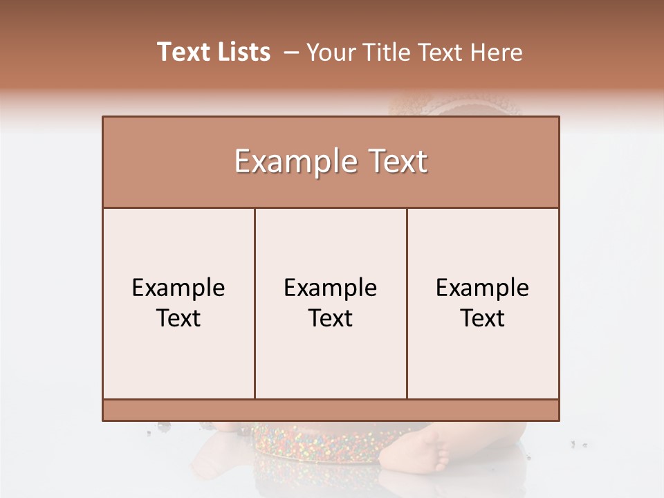 Baby Boy With Hat And Cake PowerPoint Template