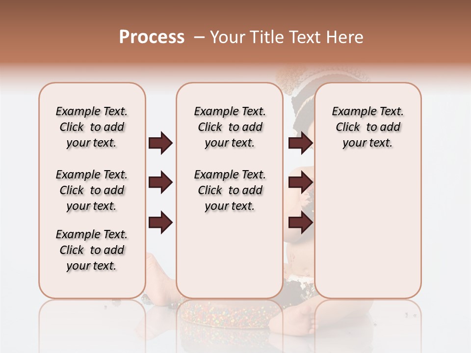 Baby Boy With Hat And Cake PowerPoint Template