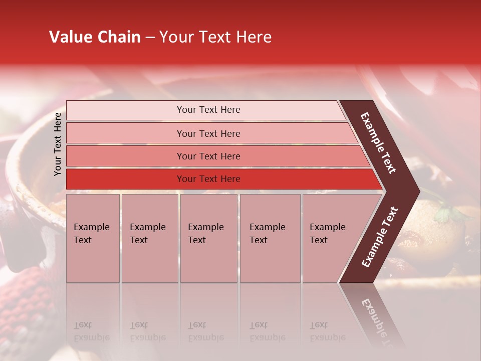 A Pot Full Of Food With A Spoon In It PowerPoint Template