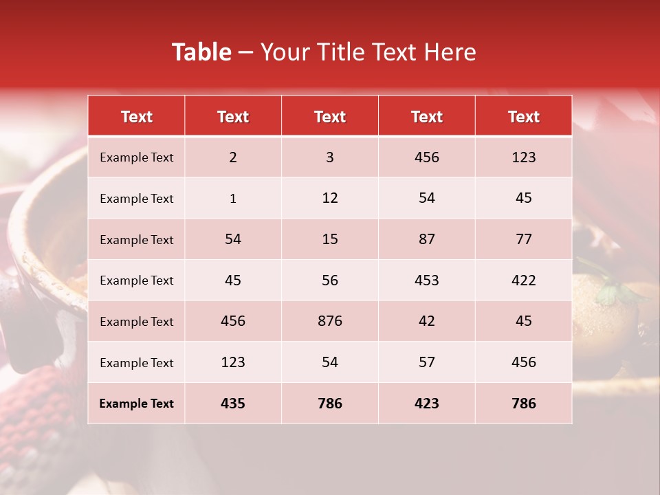 A Pot Full Of Food With A Spoon In It PowerPoint Template
