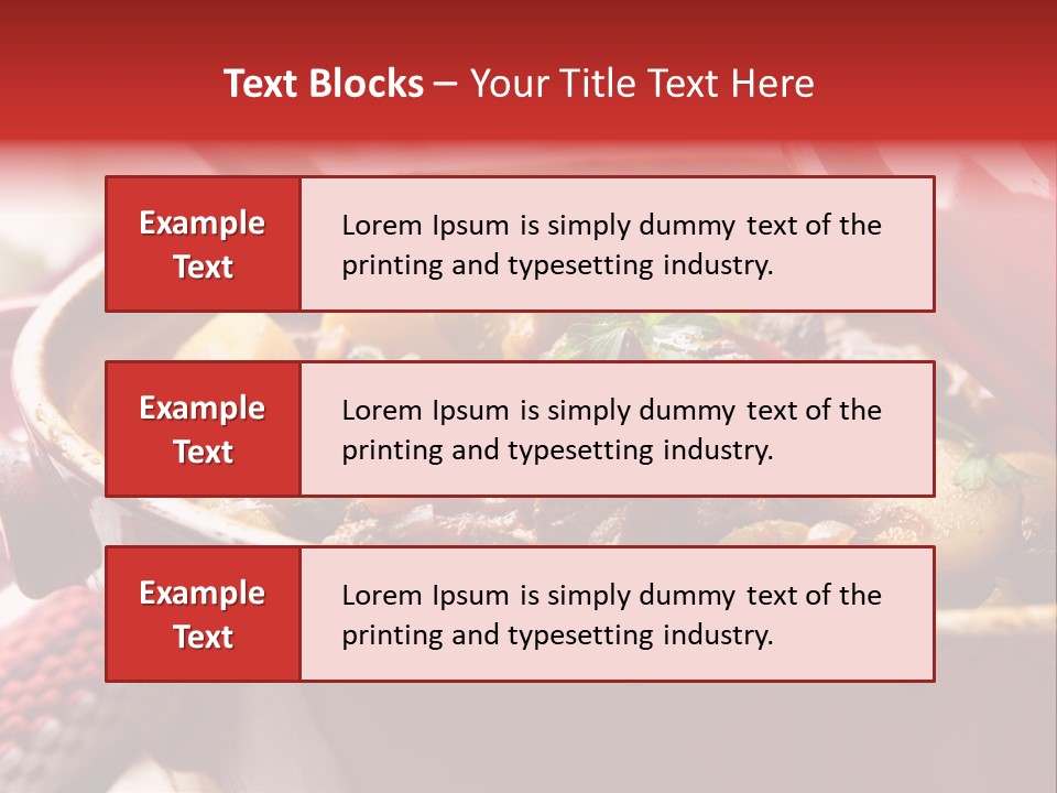 A Pot Full Of Food With A Spoon In It PowerPoint Template