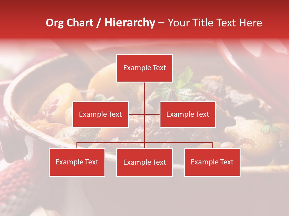 A Pot Full Of Food With A Spoon In It PowerPoint Template