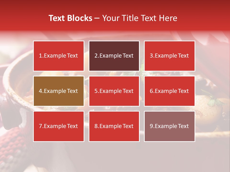 A Pot Full Of Food With A Spoon In It PowerPoint Template