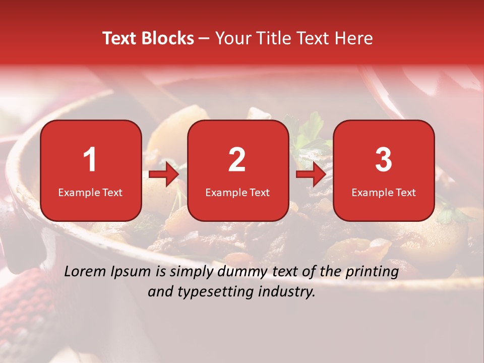 A Pot Full Of Food With A Spoon In It PowerPoint Template