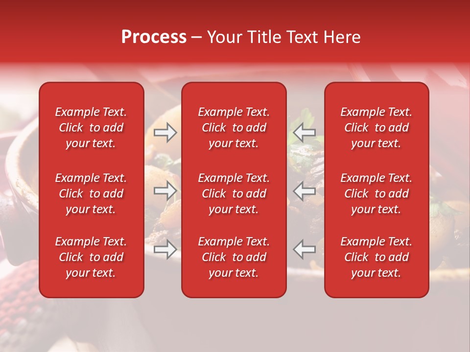 A Pot Full Of Food With A Spoon In It PowerPoint Template