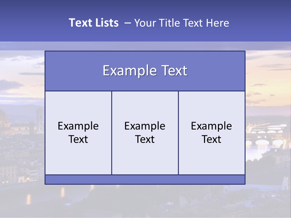 Beautiful Sunset Over The River Arno In Florence, Italy, Hdr PowerPoint Template