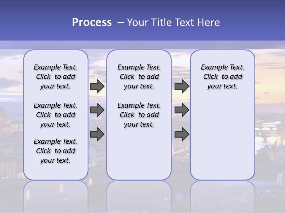 Beautiful Sunset Over The River Arno In Florence, Italy, Hdr PowerPoint Template