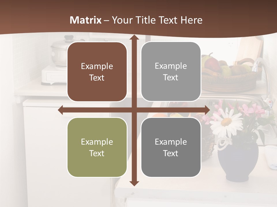 Kitchen In Maisonette Apartment In The Greek Islands Santorini Town Of Oia Cave House PowerPoint Template