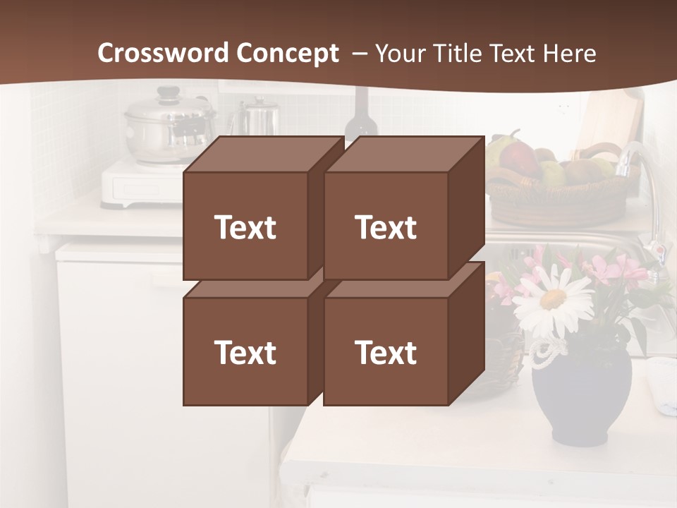 Kitchen In Maisonette Apartment In The Greek Islands Santorini Town Of Oia Cave House PowerPoint Template