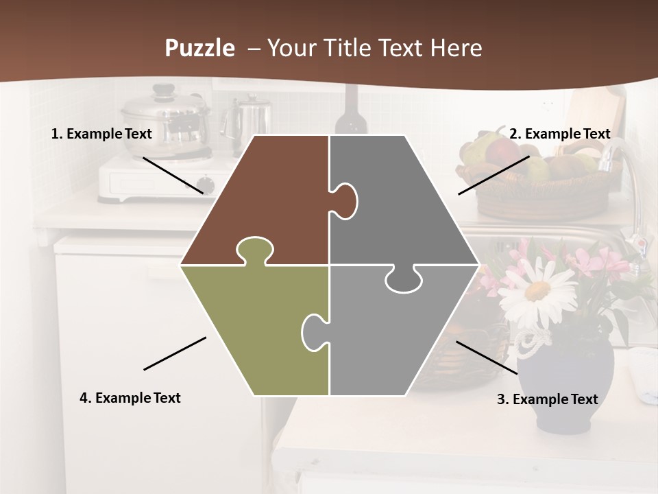Kitchen In Maisonette Apartment In The Greek Islands Santorini Town Of Oia Cave House PowerPoint Template