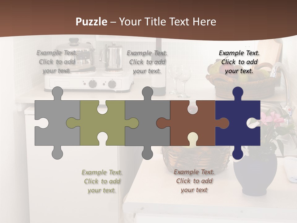 Kitchen In Maisonette Apartment In The Greek Islands Santorini Town Of Oia Cave House PowerPoint Template