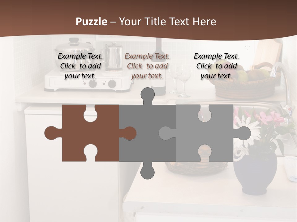 Kitchen In Maisonette Apartment In The Greek Islands Santorini Town Of Oia Cave House PowerPoint Template