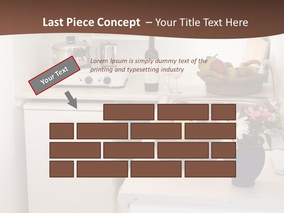 Kitchen In Maisonette Apartment In The Greek Islands Santorini Town Of Oia Cave House PowerPoint Template