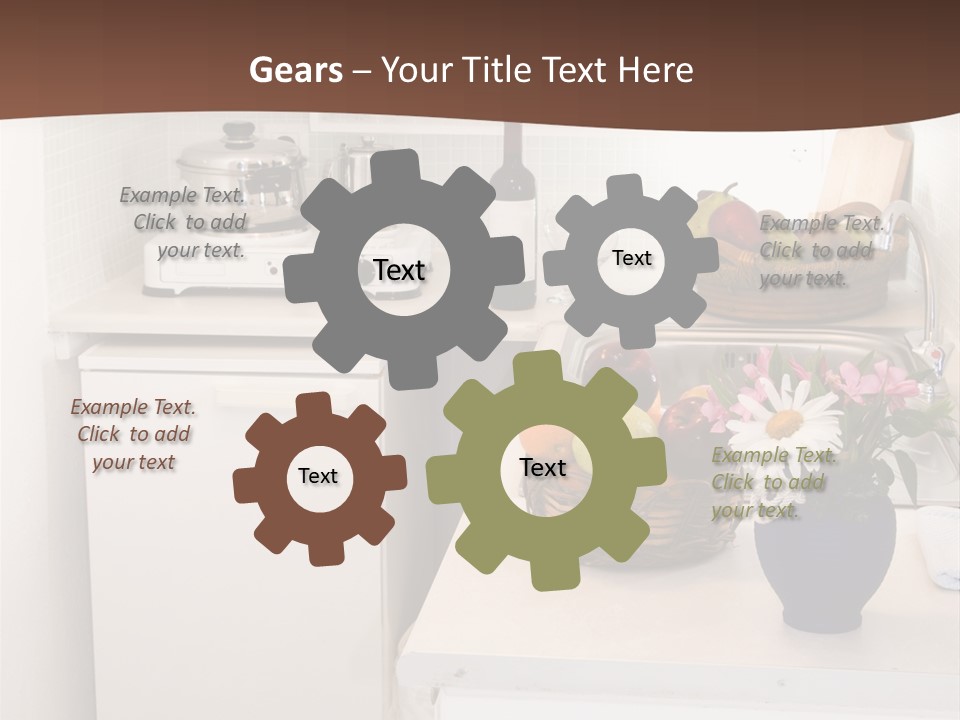 Kitchen In Maisonette Apartment In The Greek Islands Santorini Town Of Oia Cave House PowerPoint Template