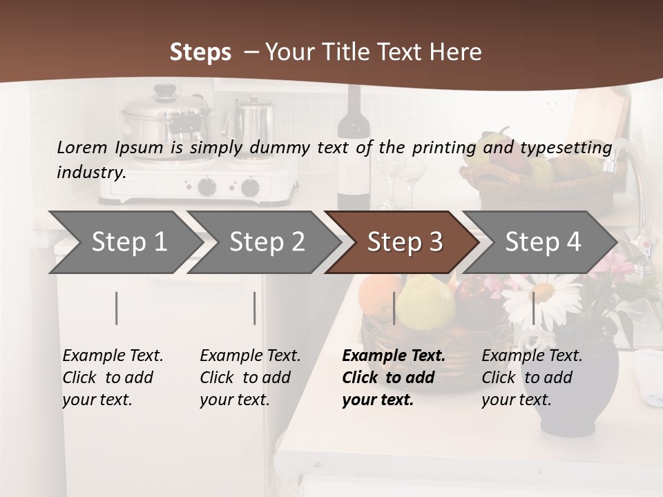 Kitchen In Maisonette Apartment In The Greek Islands Santorini Town Of Oia Cave House PowerPoint Template
