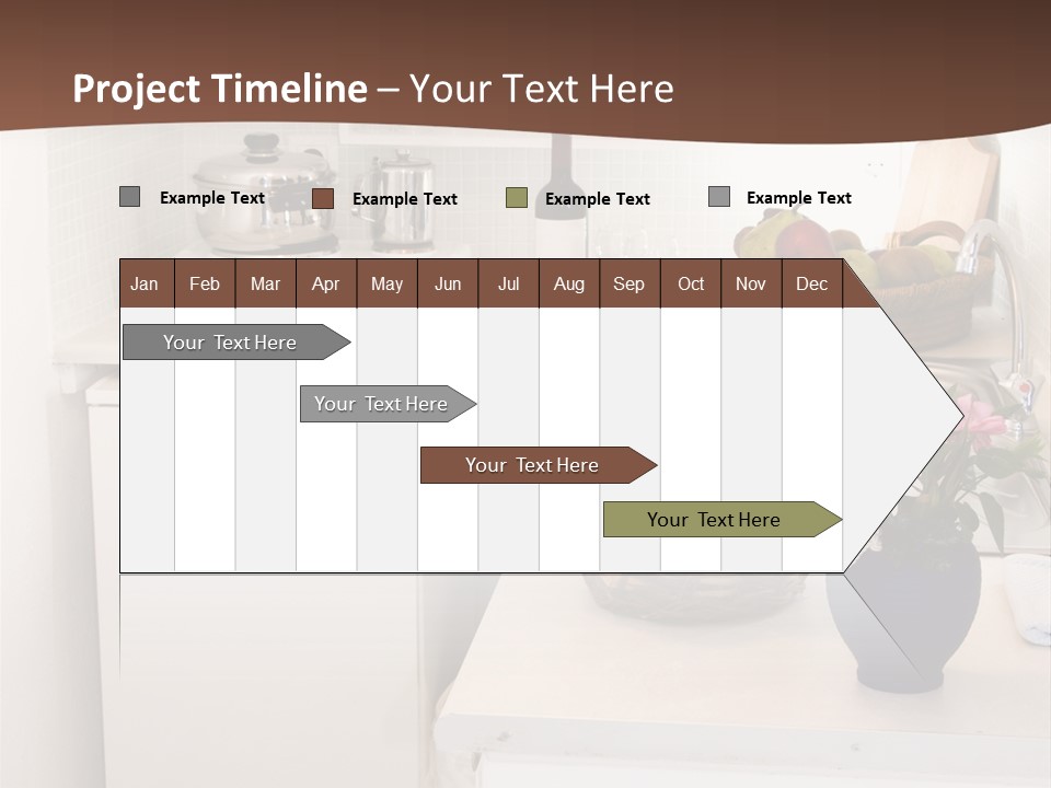 Kitchen In Maisonette Apartment In The Greek Islands Santorini Town Of Oia Cave House PowerPoint Template