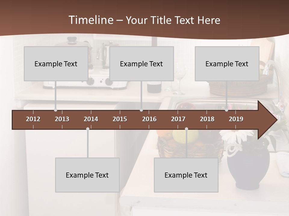 Kitchen In Maisonette Apartment In The Greek Islands Santorini Town Of Oia Cave House PowerPoint Template