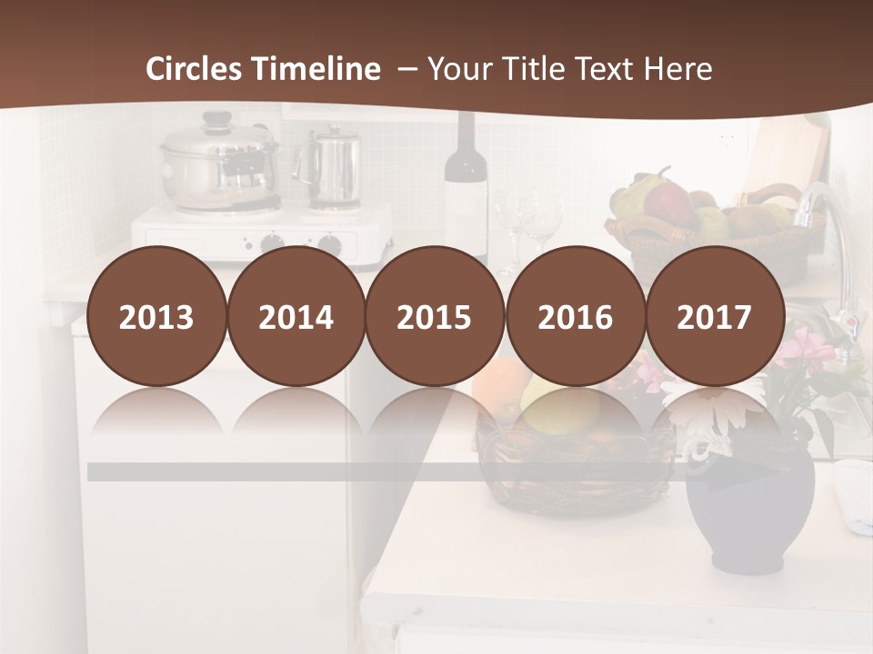 Kitchen In Maisonette Apartment In The Greek Islands Santorini Town Of Oia Cave House PowerPoint Template