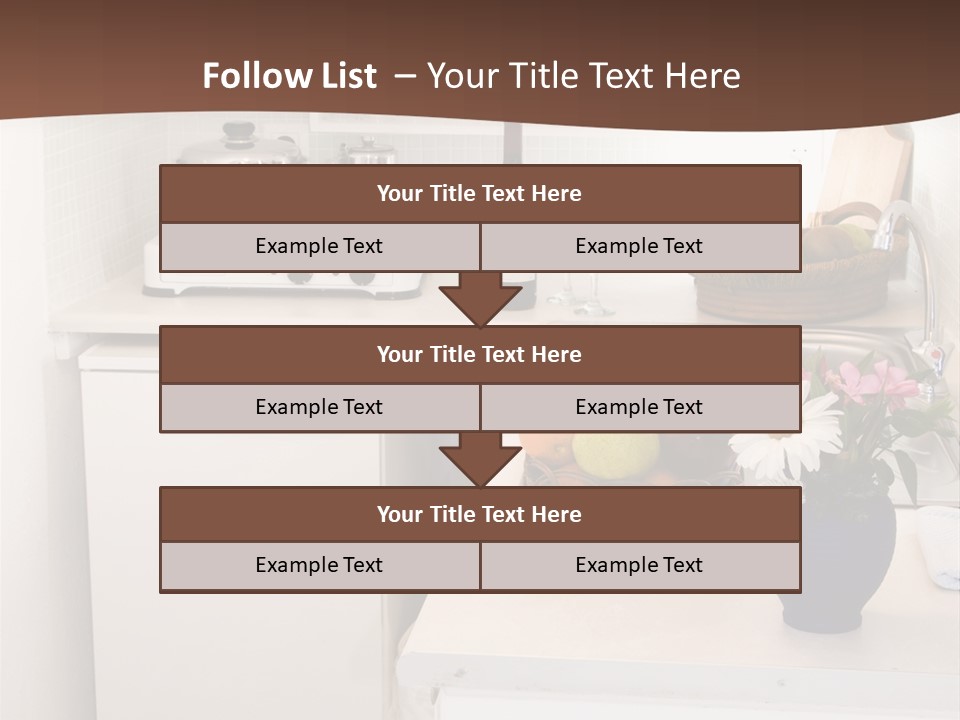 Kitchen In Maisonette Apartment In The Greek Islands Santorini Town Of Oia Cave House PowerPoint Template