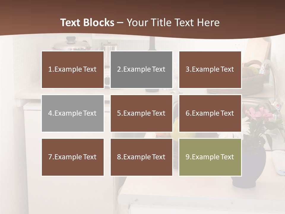 Kitchen In Maisonette Apartment In The Greek Islands Santorini Town Of Oia Cave House PowerPoint Template