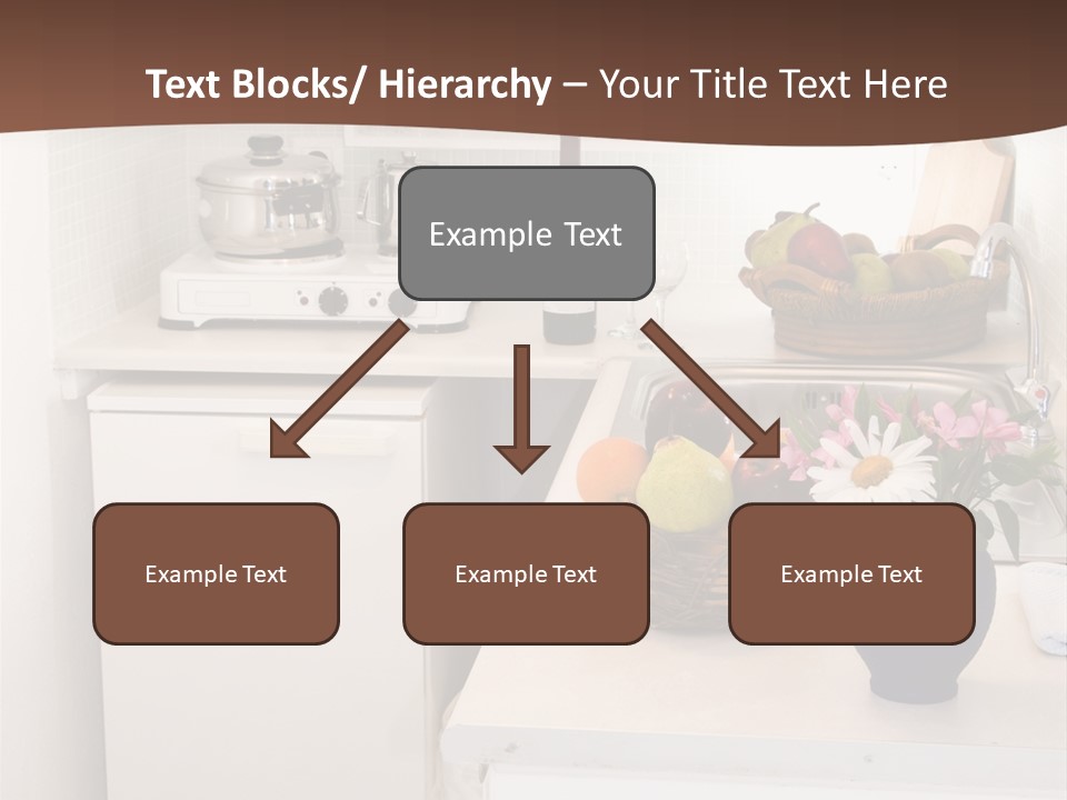 Kitchen In Maisonette Apartment In The Greek Islands Santorini Town Of Oia Cave House PowerPoint Template