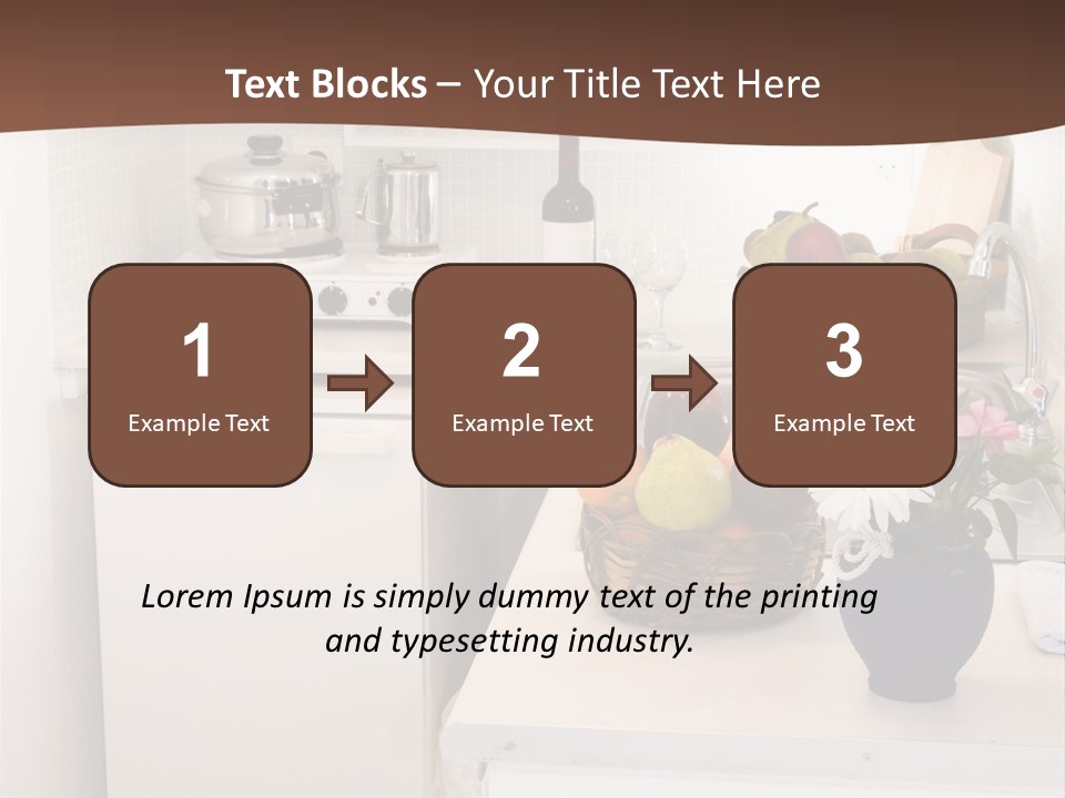 Kitchen In Maisonette Apartment In The Greek Islands Santorini Town Of Oia Cave House PowerPoint Template