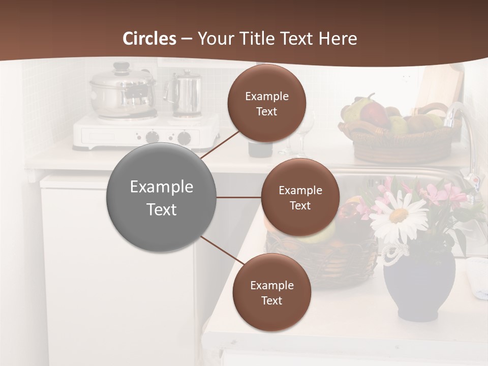 Kitchen In Maisonette Apartment In The Greek Islands Santorini Town Of Oia Cave House PowerPoint Template