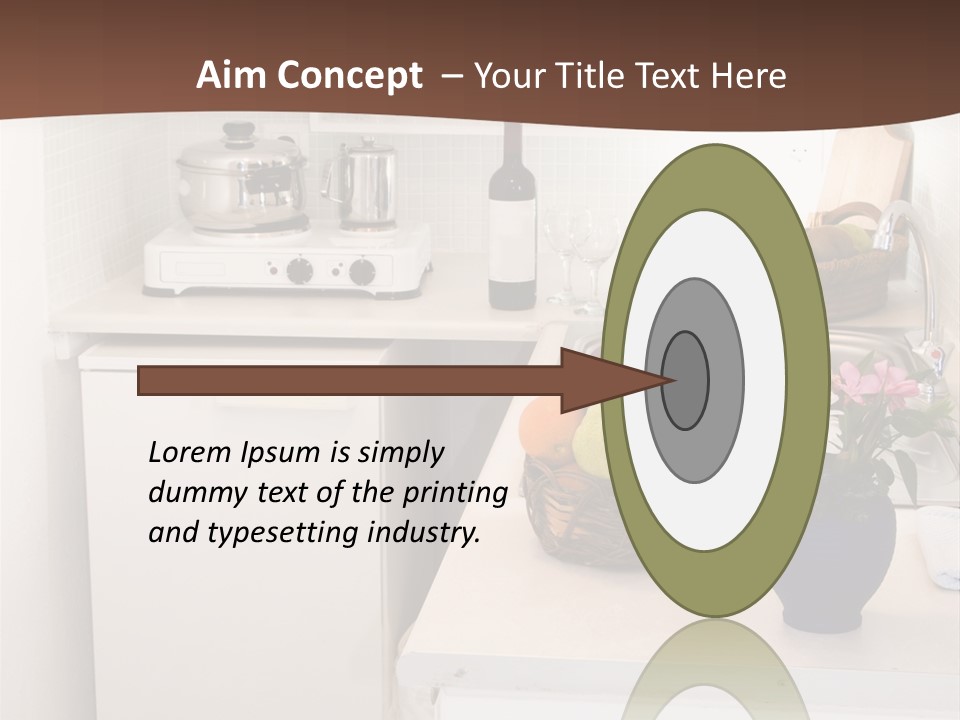 Kitchen In Maisonette Apartment In The Greek Islands Santorini Town Of Oia Cave House PowerPoint Template