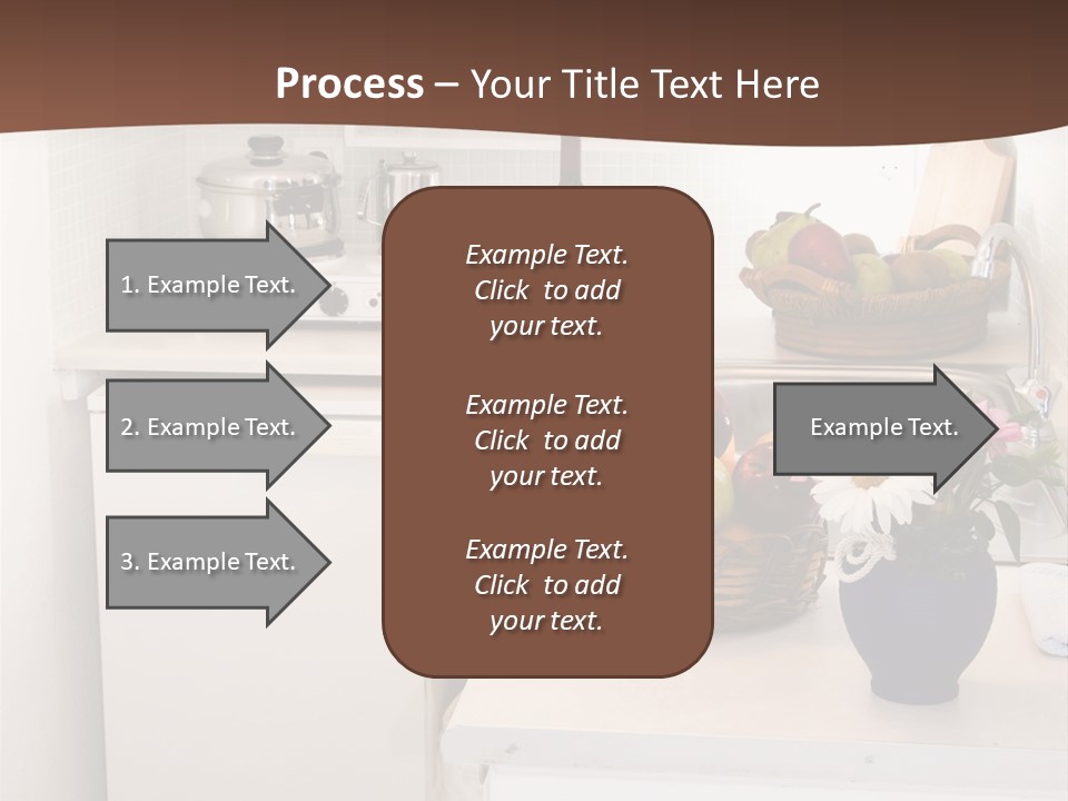 Kitchen In Maisonette Apartment In The Greek Islands Santorini Town Of Oia Cave House PowerPoint Template