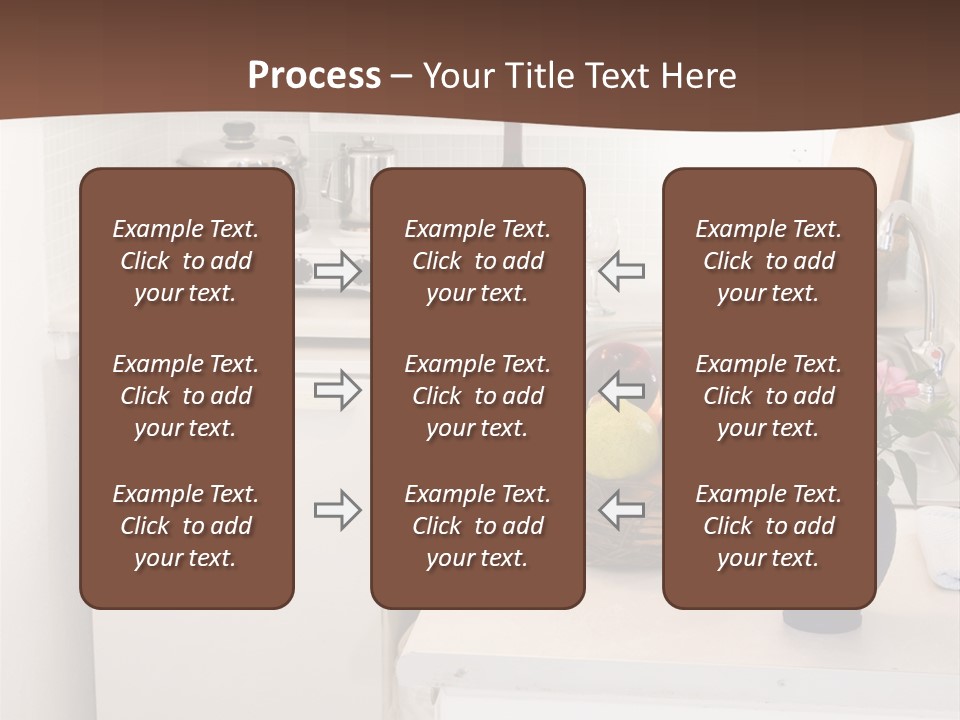 Kitchen In Maisonette Apartment In The Greek Islands Santorini Town Of Oia Cave House PowerPoint Template