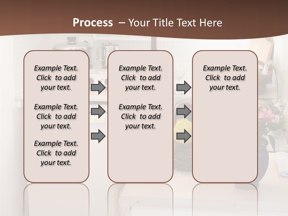 Kitchen In Maisonette Apartment In The Greek Islands Santorini Town Of Oia Cave House PowerPoint Template