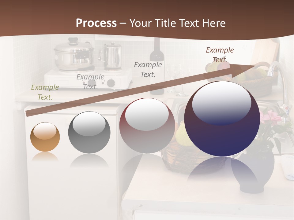 Kitchen In Maisonette Apartment In The Greek Islands Santorini Town Of Oia Cave House PowerPoint Template