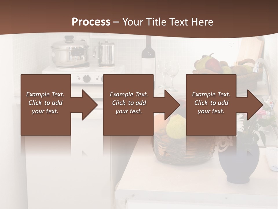 Kitchen In Maisonette Apartment In The Greek Islands Santorini Town Of Oia Cave House PowerPoint Template