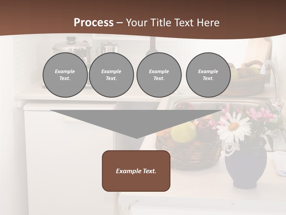 Kitchen In Maisonette Apartment In The Greek Islands Santorini Town Of Oia Cave House PowerPoint Template