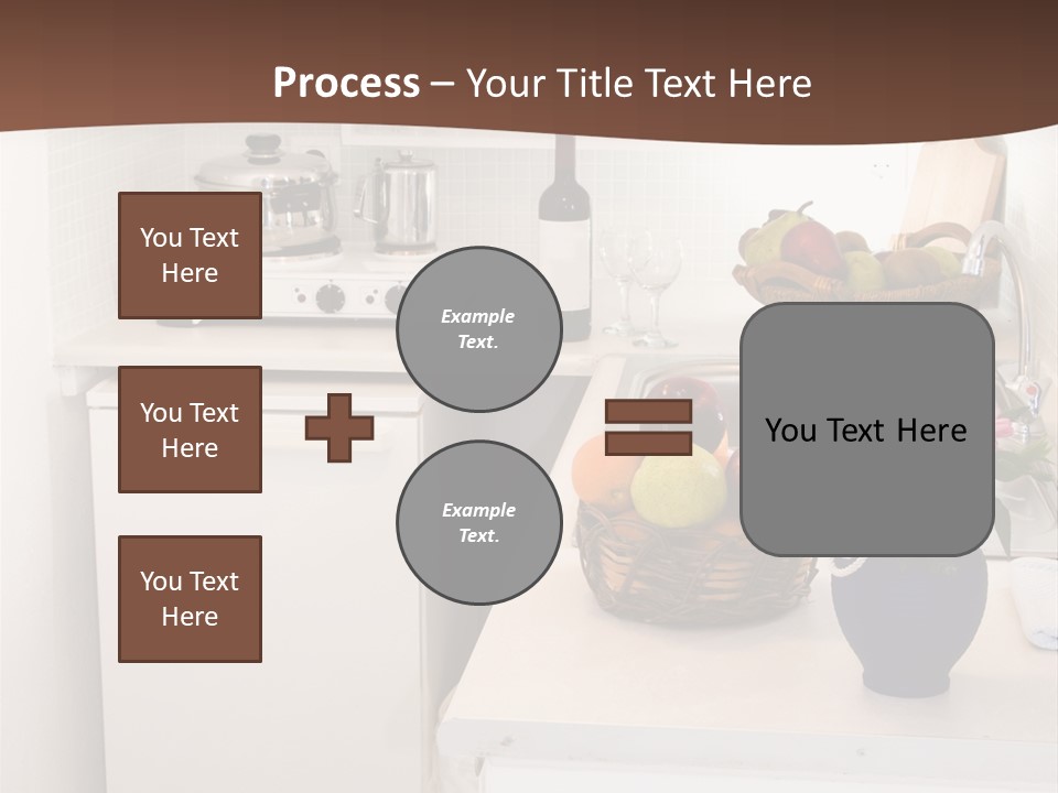 Kitchen In Maisonette Apartment In The Greek Islands Santorini Town Of Oia Cave House PowerPoint Template