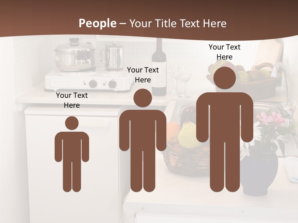 Kitchen In Maisonette Apartment In The Greek Islands Santorini Town Of Oia Cave House PowerPoint Template