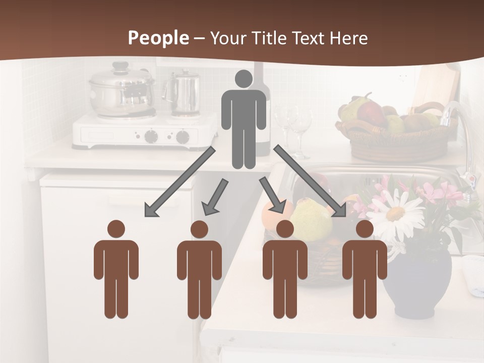 Kitchen In Maisonette Apartment In The Greek Islands Santorini Town Of Oia Cave House PowerPoint Template