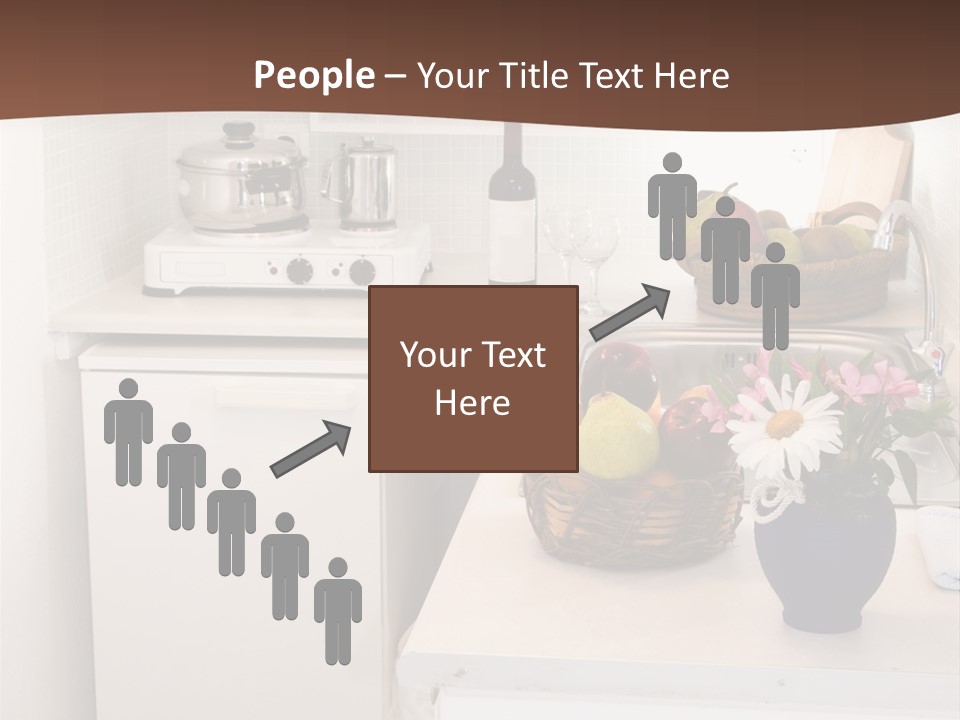 Kitchen In Maisonette Apartment In The Greek Islands Santorini Town Of Oia Cave House PowerPoint Template