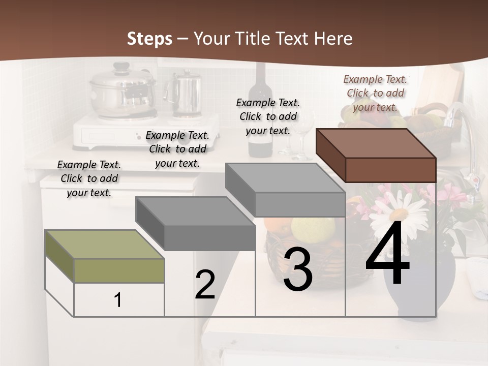 Kitchen In Maisonette Apartment In The Greek Islands Santorini Town Of Oia Cave House PowerPoint Template