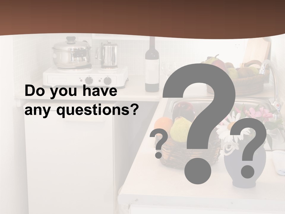 Kitchen In Maisonette Apartment In The Greek Islands Santorini Town Of Oia Cave House PowerPoint Template